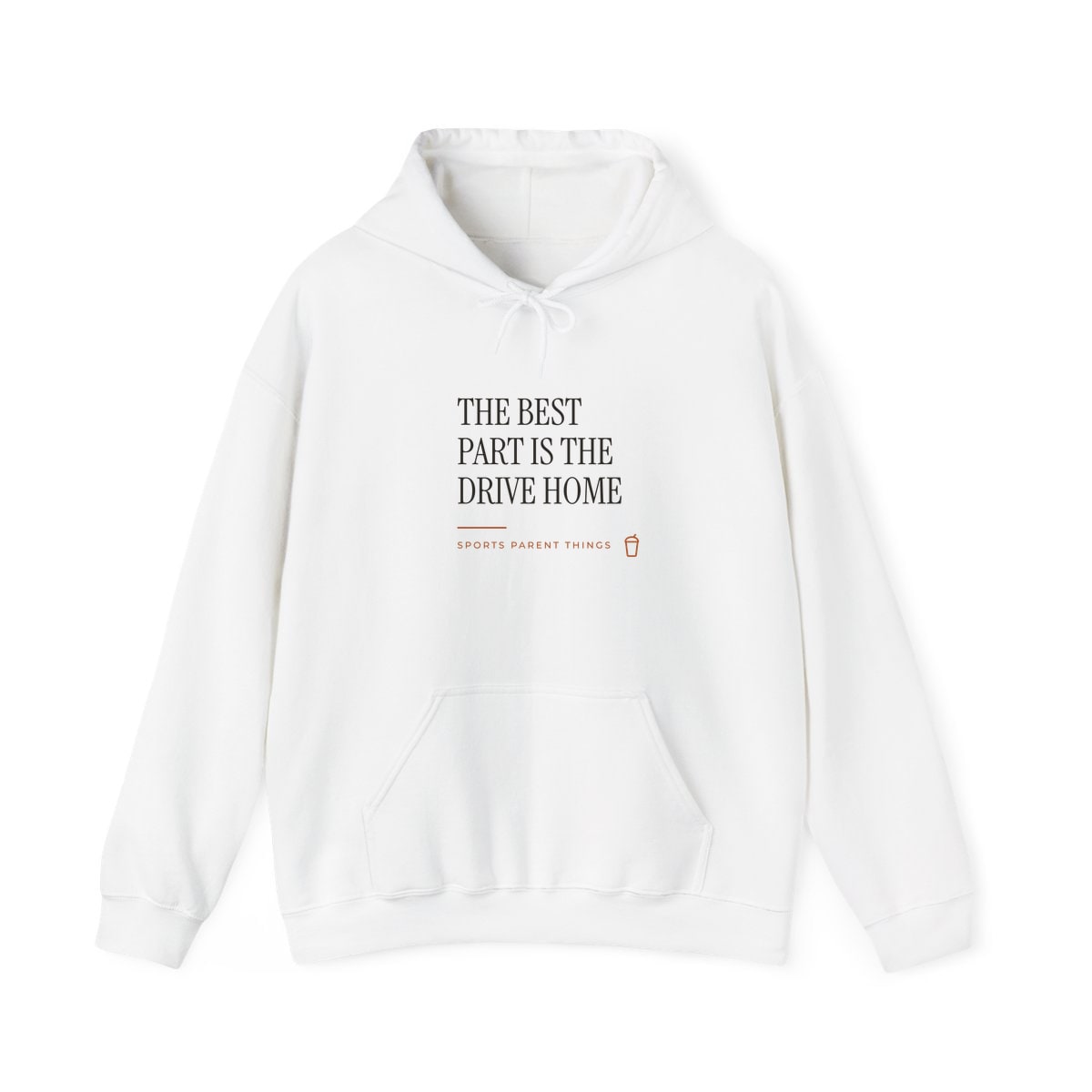 The Drive Home, printed on a hoodie in White