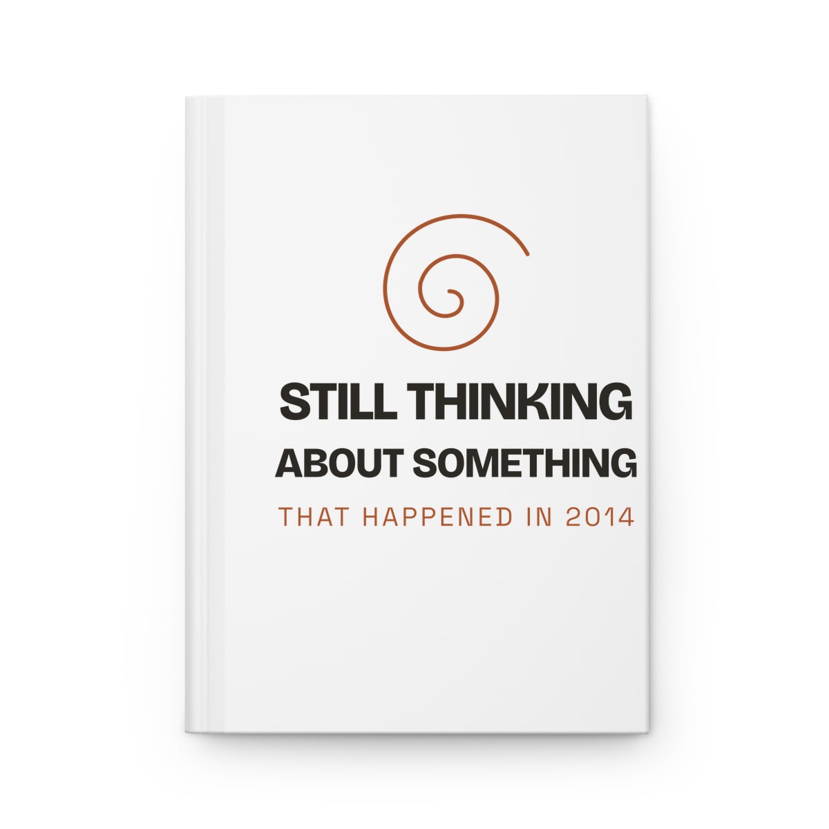 Still Thinking About 2014, printed on a journal in White