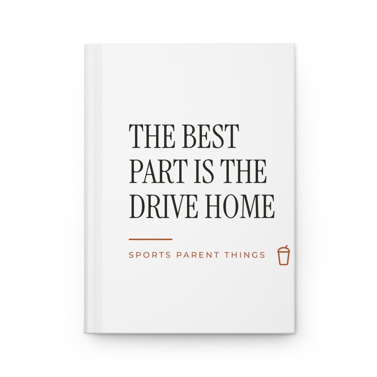 The Drive Home, printed on a journal in White