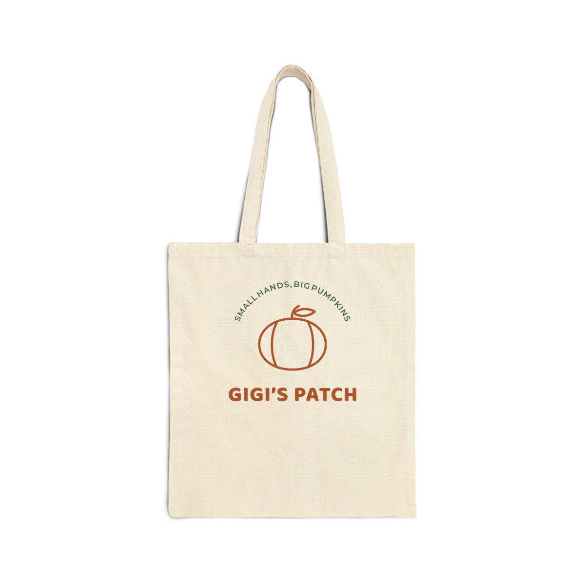 Gigi’s Pumpkin Patch, printed on a tote bag in Natural